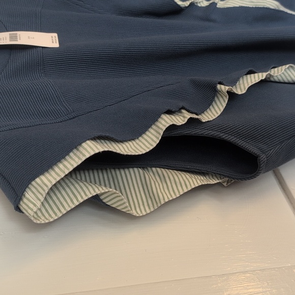 Anthropologie Ribbed Frill-Sleeve Blouse - Picture 6 of 11